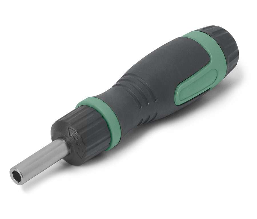 A mágneses racsnis csavarhúzó részlete.