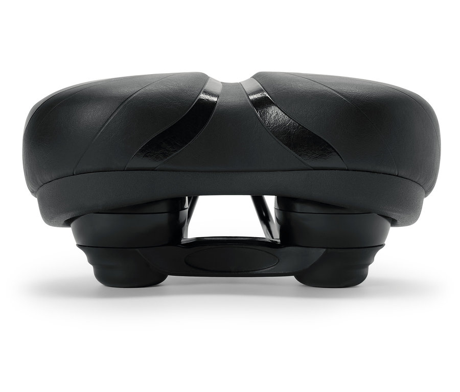 Fekete kerékpár nyereg.