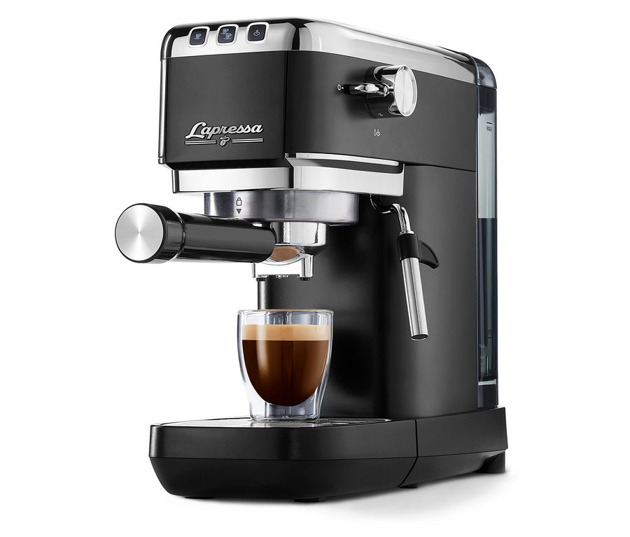 »Lapressa« karos eszpresszó kávéfőző, fekete
