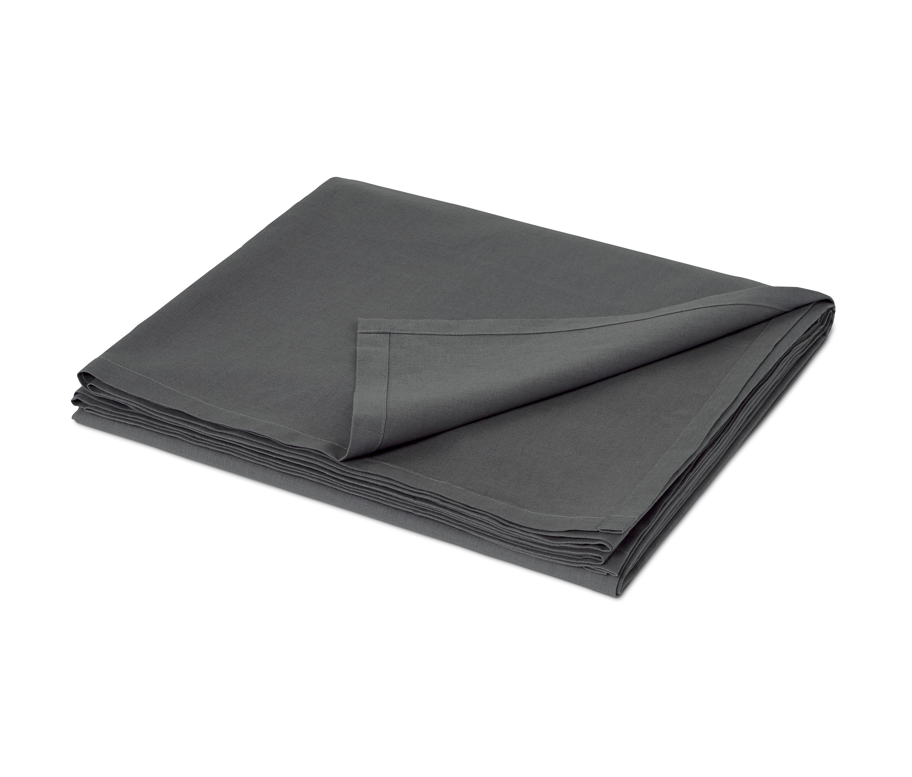 Összehajtott pamut-lenvászon ágytakaró.