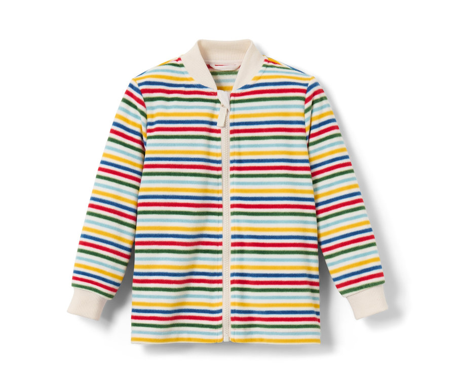 Csíkos, színes Kisgyerek 3 az 1-ben kabát.