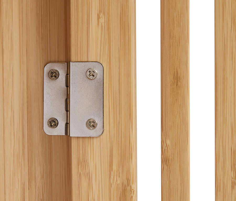 A bambusz Állópolc, 1 ajtóval pántjának részlete.