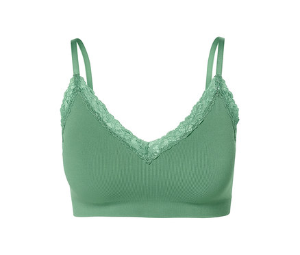 Női seamless bustier melltartó, zöld