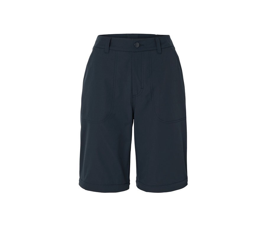 Sötétkék, 2 az 1-ben funkcionális nadrág.