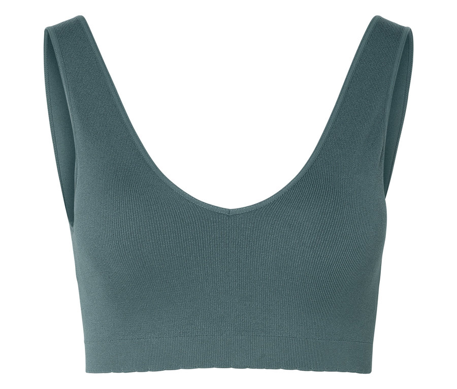 Női seamless bustier melltartó, olajzöld