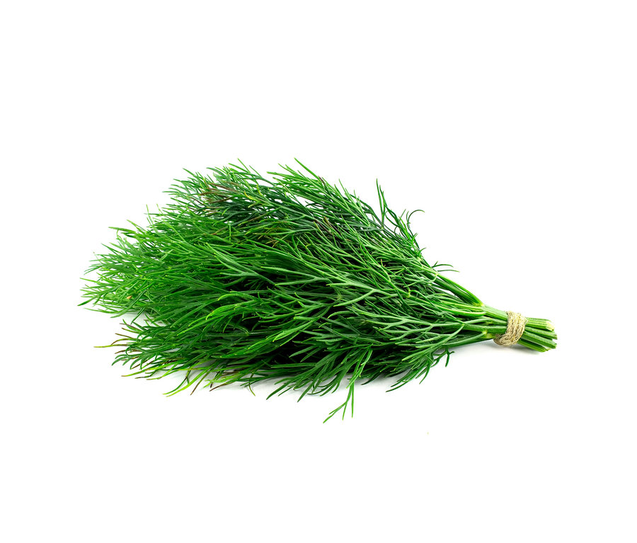 Egy köteg zöld kapor, 8 klasszikus fűszernövénymag, zsineggel összekötve.