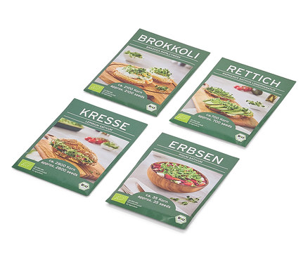 4 db mikrozöldség vetőmag