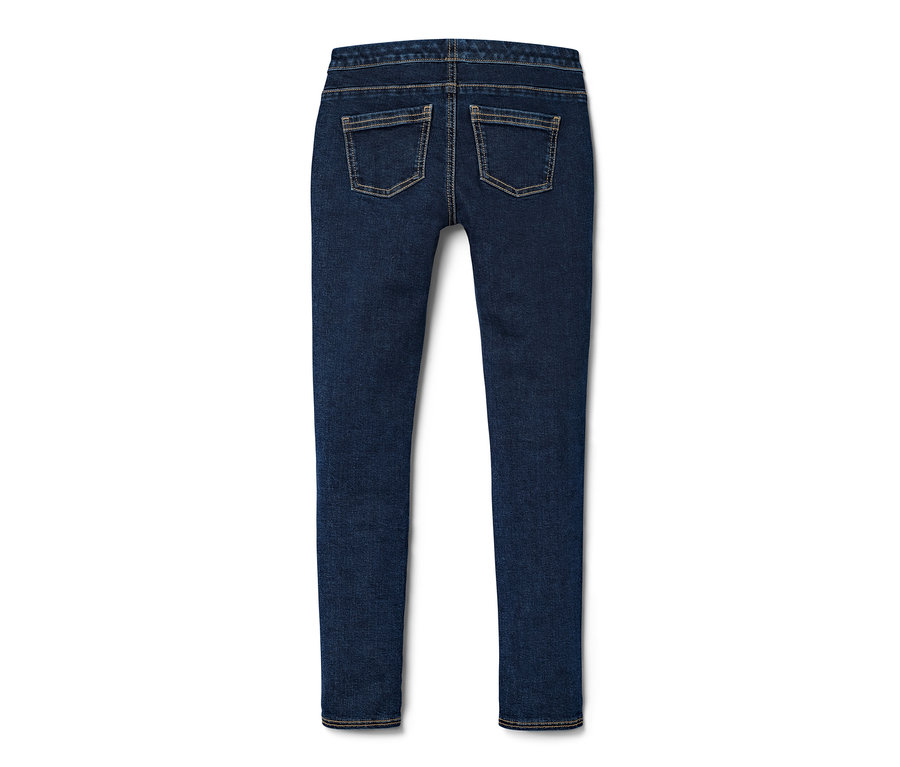 Sötétkék lányka treggings farmer hatású.