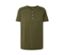 Khaki rövid ujjú Henley póló.
