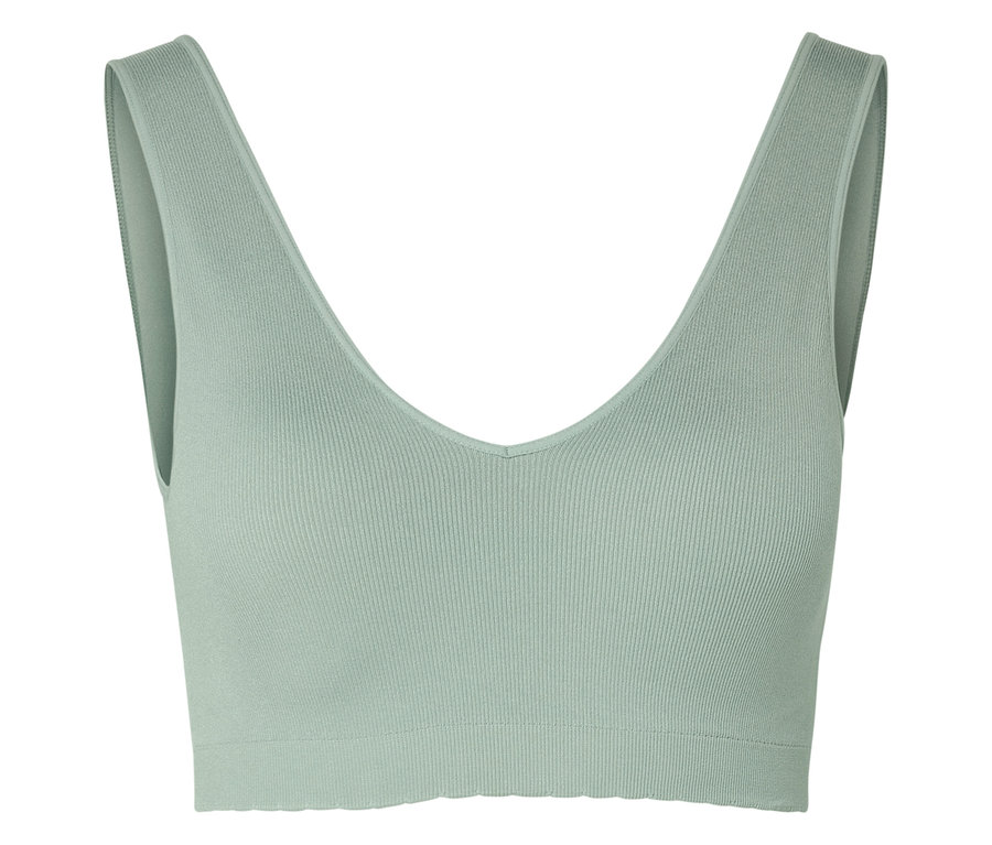 Női seamless bustier melltartó, jádezöld