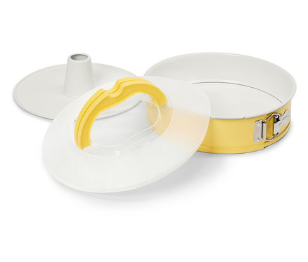 Rugós, nyitható sütőforma szállítófedéllel