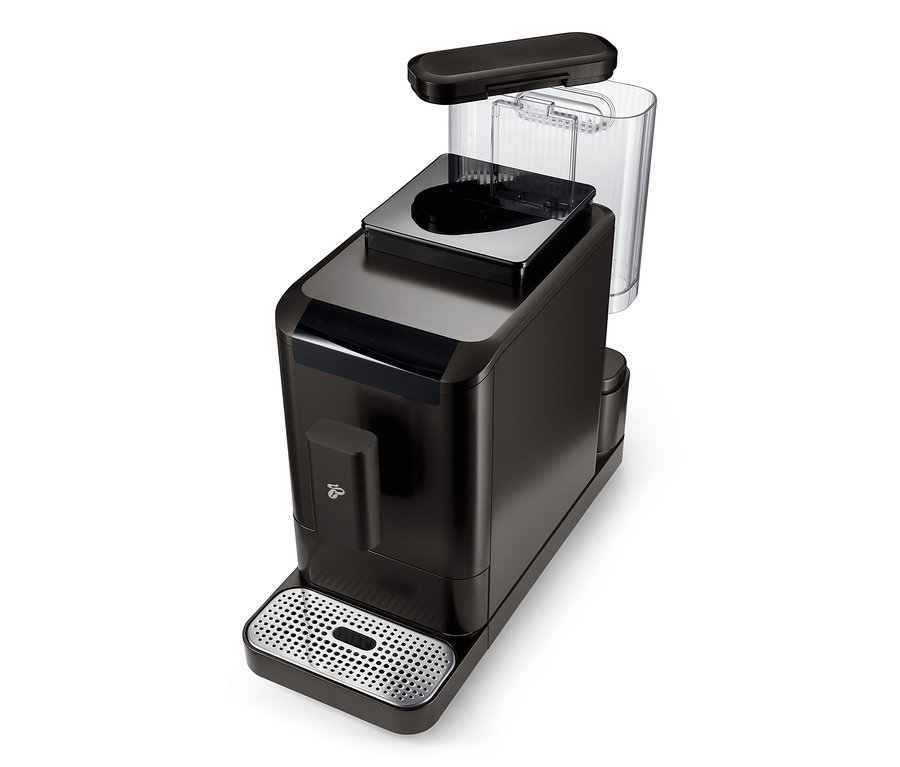 A »Esperto2 Caffè« automata kávéfőző részlete, Granite Black.