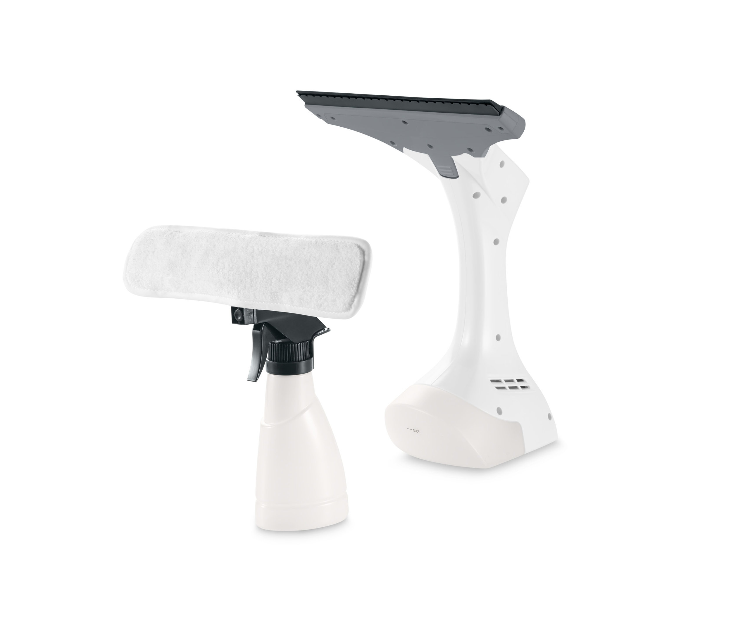 Ablaktisztító és szórófejes flakon.