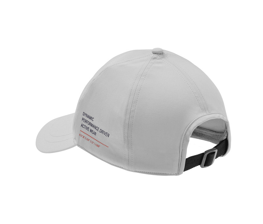 Világosszürke unisex sportsapka.
