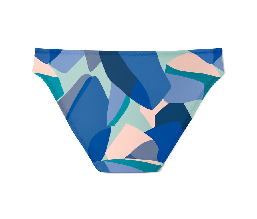 Egy darab alsó kék és rózsaszín absztrakt mintával. A termék egy 5 darabos készlet része.