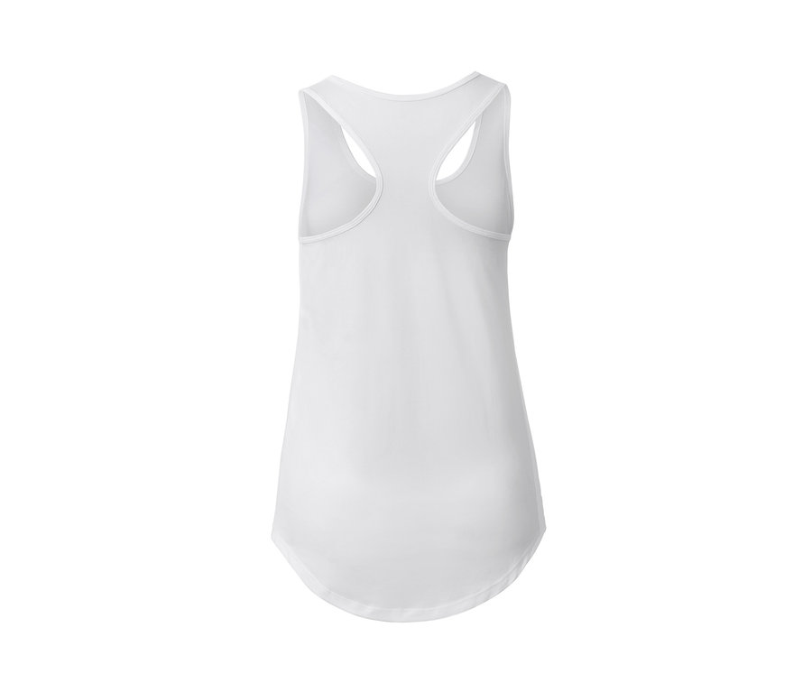 Fehér színű funkcionális sporttop.