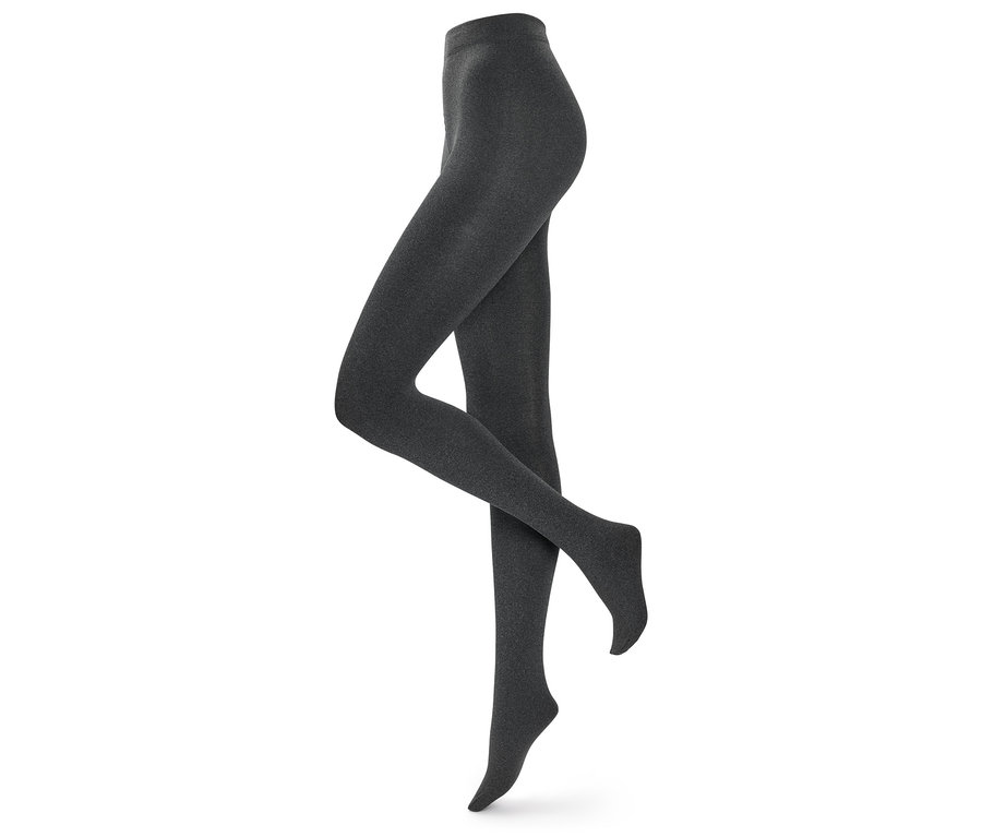 Sötétszürke harisnya fehér háttéren.