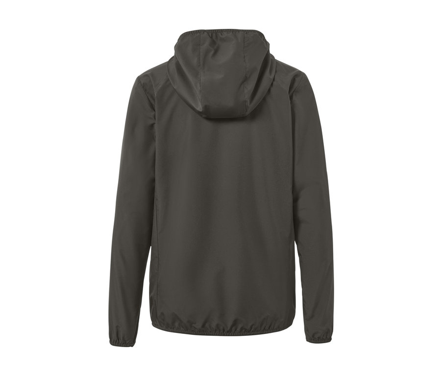 Hátulnézet egy női funkcionális dzsekiről.