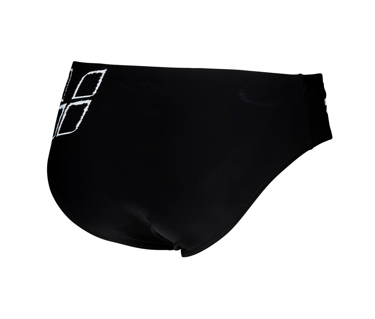 Fekete arena márkájú Scratchy úszónadrág.