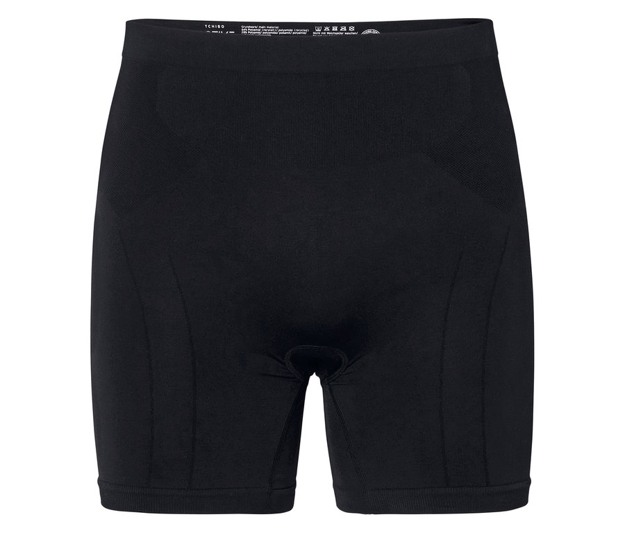 Fénykép egy fekete, rövid, testhezálló nadrágról.