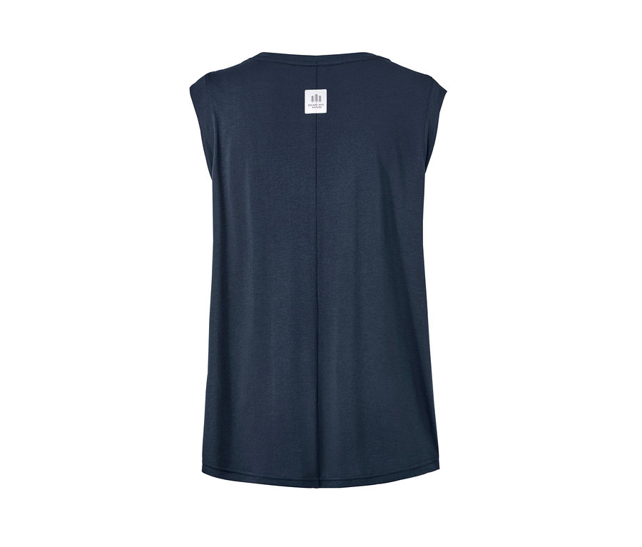 Sötétkék női funkcionális top.