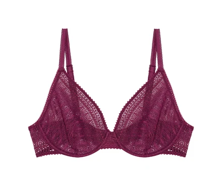 Lila csipkés Passionata merevítős melltartó »Leila«.