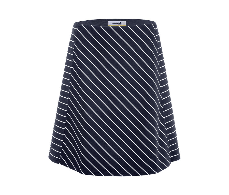 Csíkos dzsörzé szoknya.