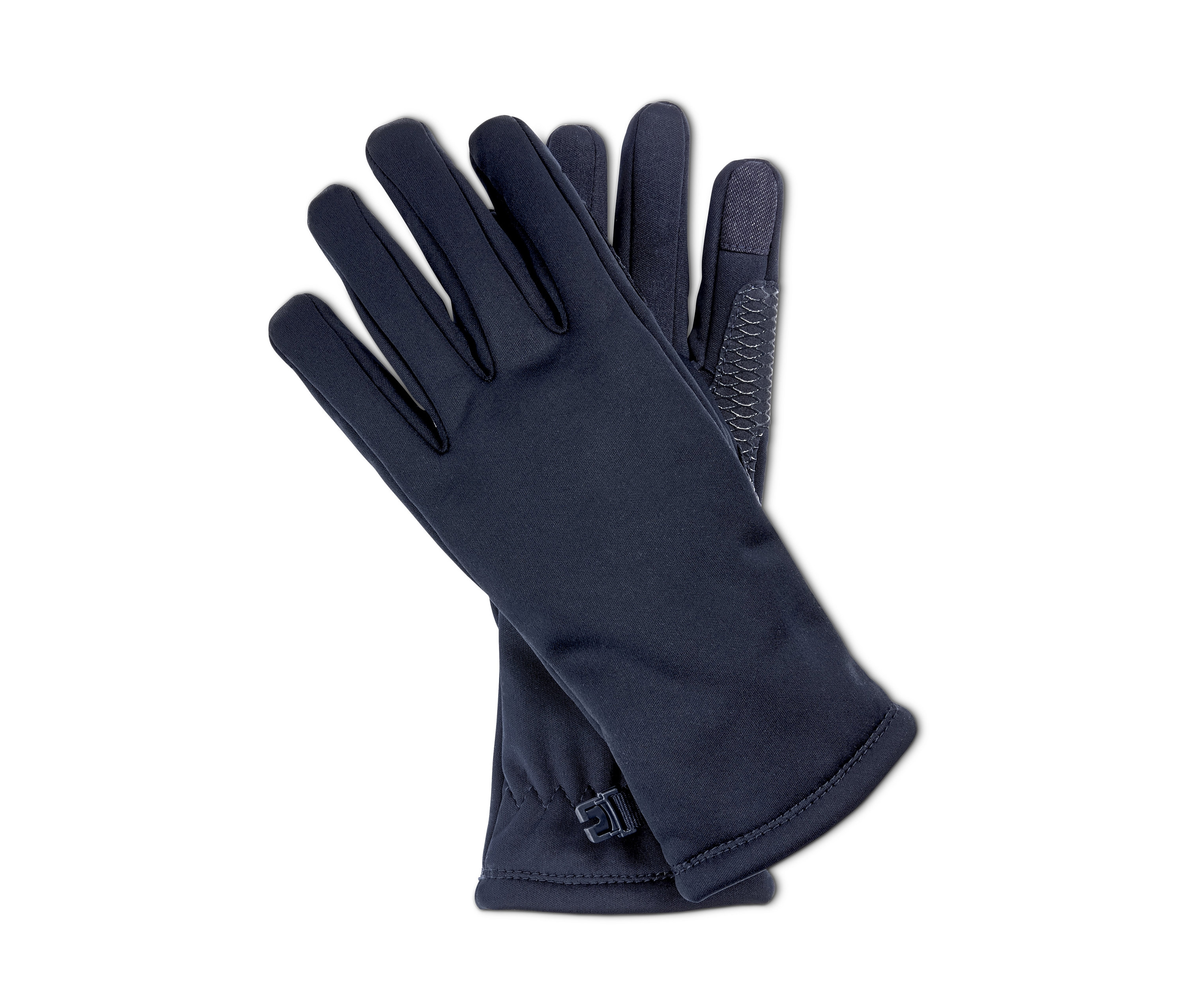 Két softshell kesztyű egymáson fekszik.