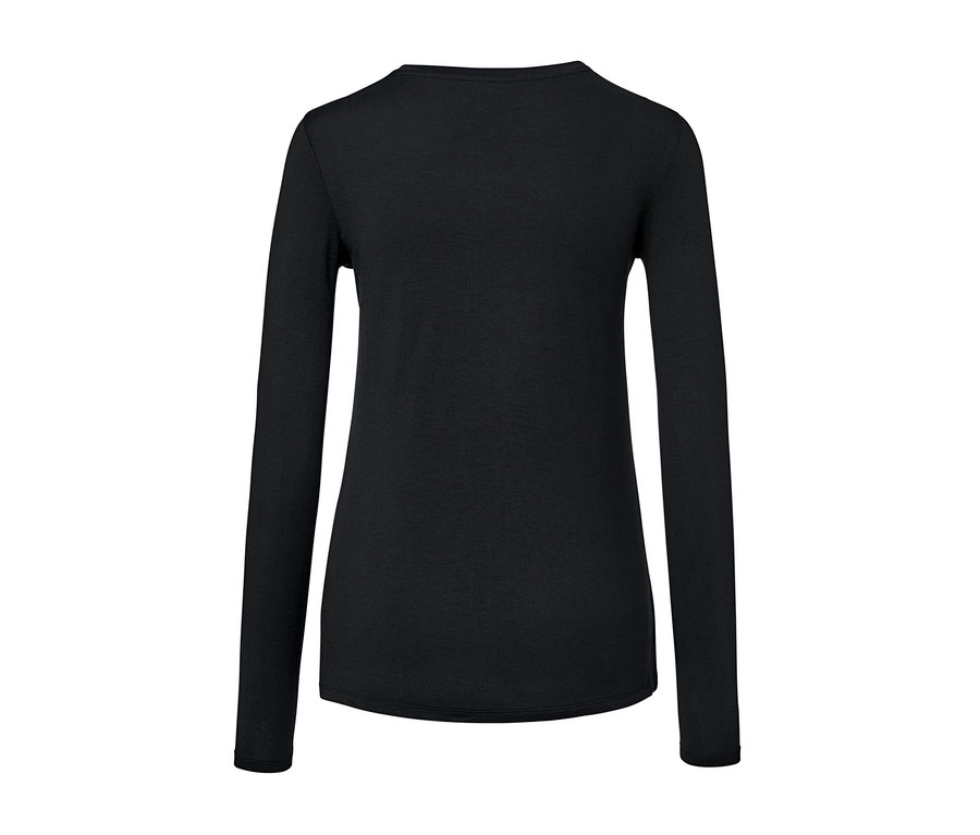 Fekete női hosszú ujjú termofelső.