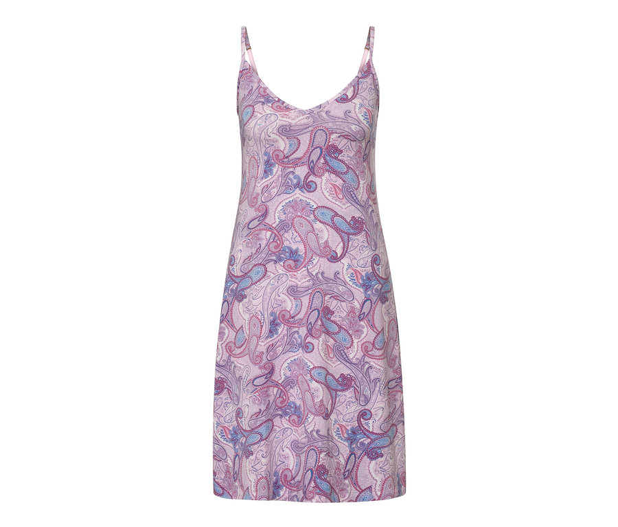 Pántos, nyomott mintás hálóing.