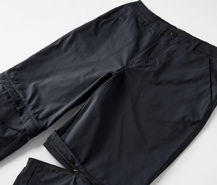 Fekete 2 az 1-ben funkcionális nadrág.