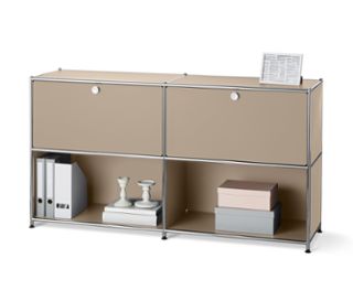 Felületek: fényes taupe<br>Váz: krómszínű