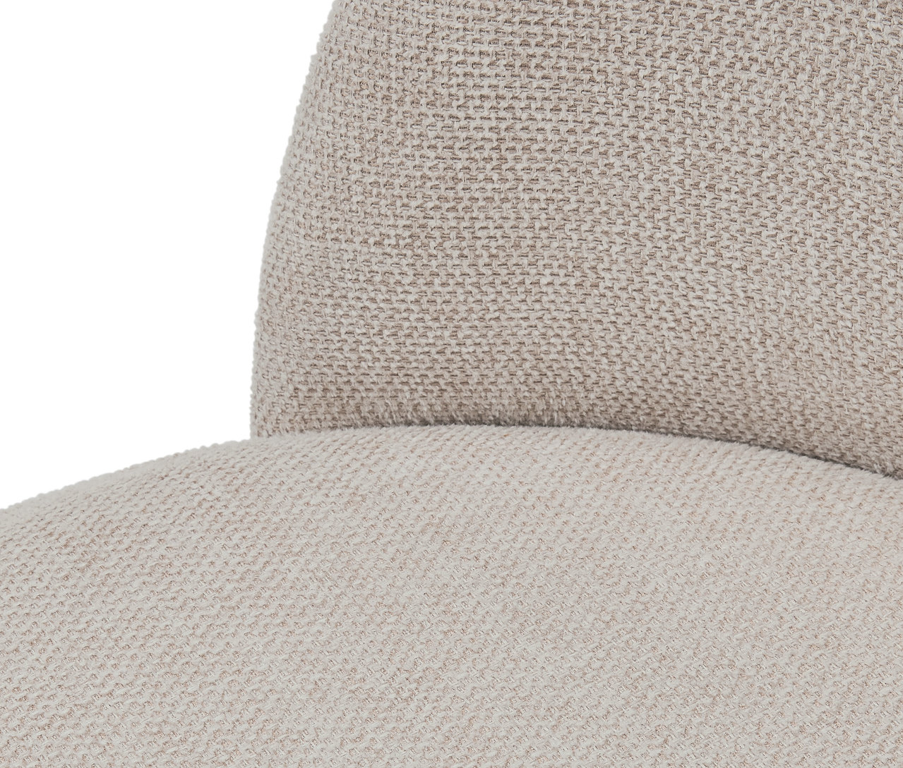 Egy bézs színű szék szövetének részlete.