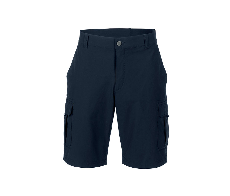 Sötétkék férfi funkcionális rövidnadrág.