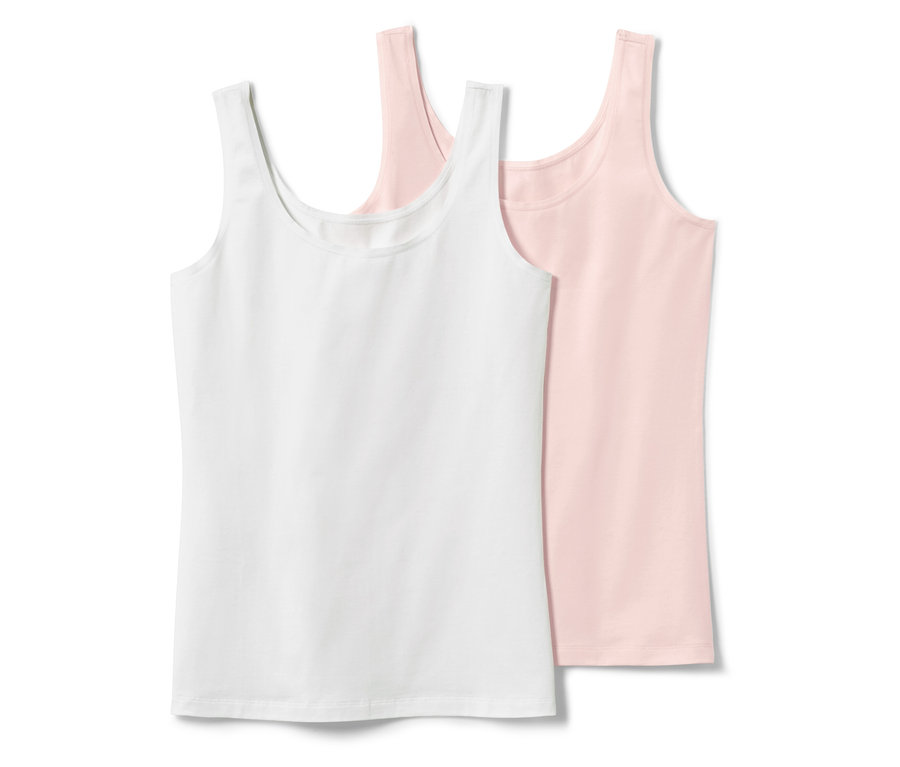 Két atléta, egy fehér és egy rózsaszín, egymás mellett fekszik fehér háttéren.