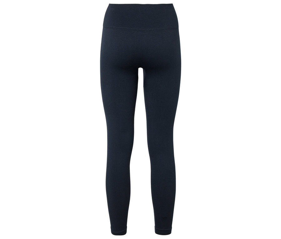 Sötétkék leggings hátulnézetből.