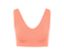 Egy papaja színű, női seamless bustier melltartó részletfotója.