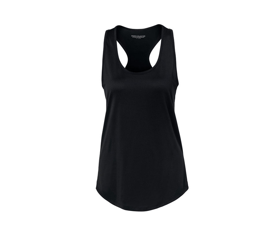 Fekete sporttop.