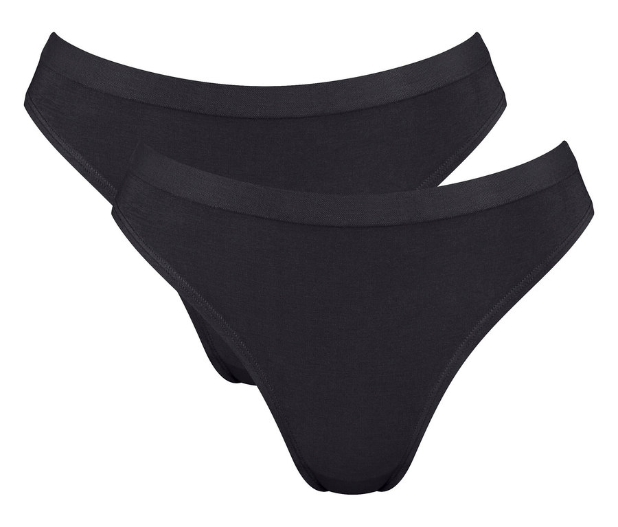 Két fekete Sloggi GO Sense High leg bugyi.
