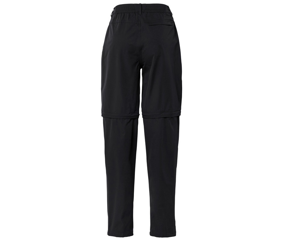 Fekete nadrág, levehető szárral.