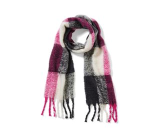 Kockás, pink/antracit/krém