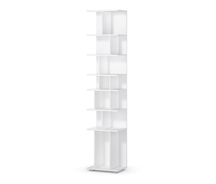 Fehér polc, kb. 40 cm széles.