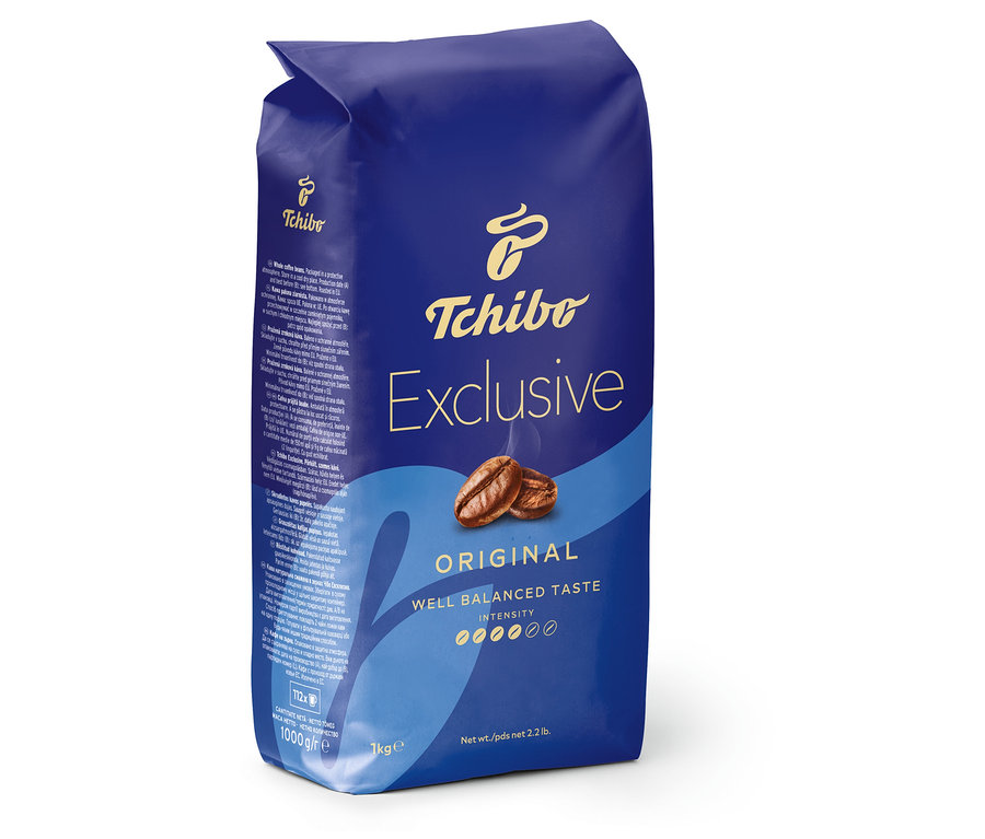 Tchibo Exclusive kávé csomagolása.