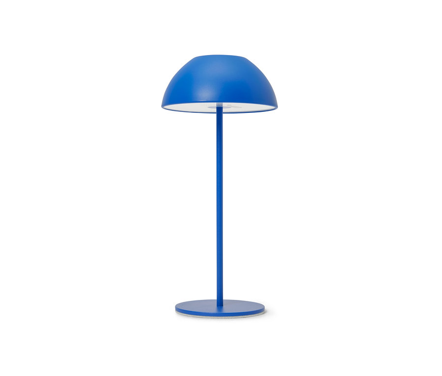Kék LED-es asztali lámpa, akkus.