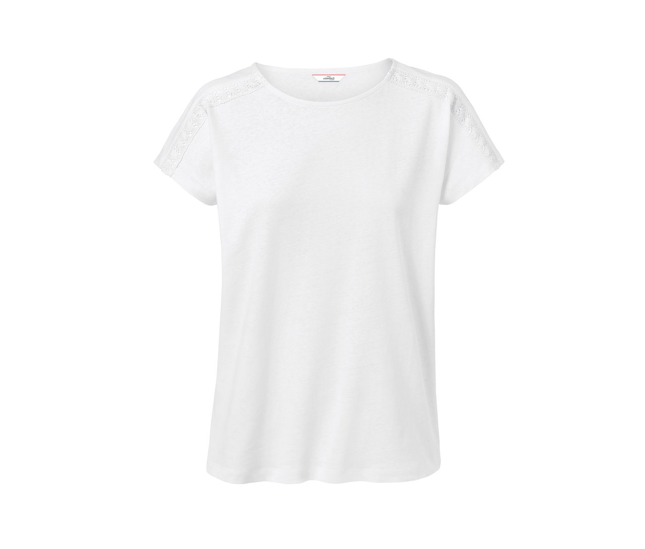 Fehér len keverék női felső.