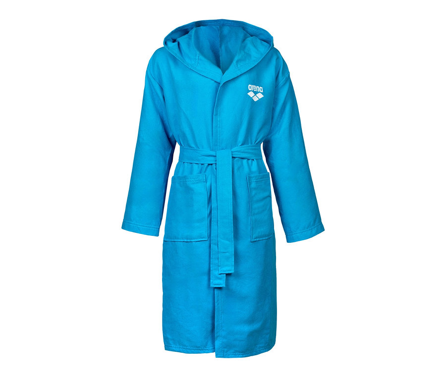 Kék arena Zeal mikroszálas fürdőköpeny gyerekeknek.