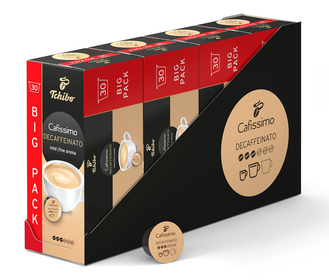 Cafissimo Decaffeinato kávékapszula csomag.