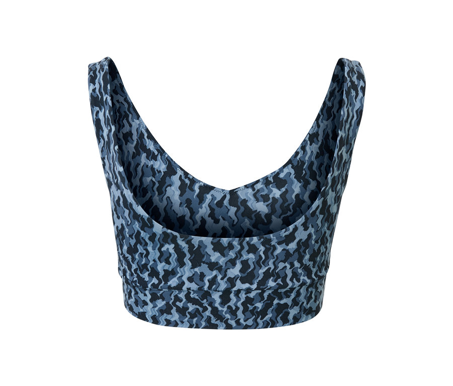 Mintás női bustier sportmelltartó.