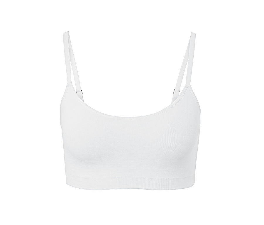 Fehér, női seamless bustier melltartó.