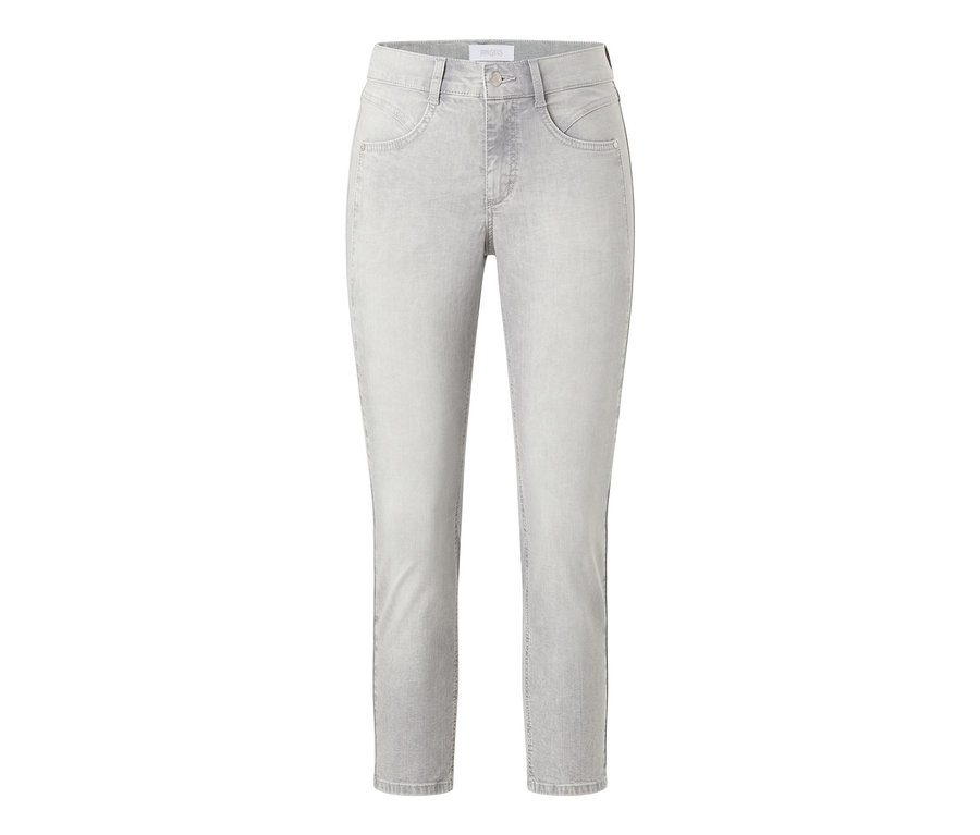 Világosszürke Angels »Ornella Seam« Slim Fit 7/8-os farmer.